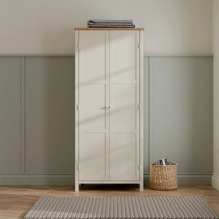 Coxmoor Wardrobe, Ivory and Oak