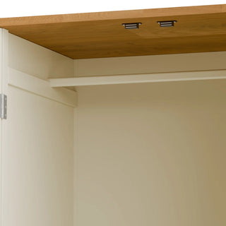 Coxmoor Wardrobe, Ivory and Oak