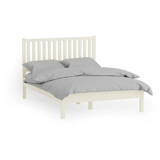 Coxmoor Bed, Oak Wood in Ivory & White