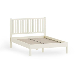 Coxmoor Bed, Oak Wood in Ivory & White