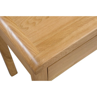 Curve 2 Drawer Dressing Table & Stool - Oak Woo
