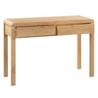 Curve 2 Drawer Dressing Table & Stool - Oak Woo