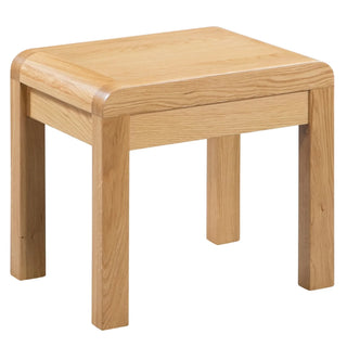 Curve 2 Drawer Dressing Table & Stool - Oak Woo