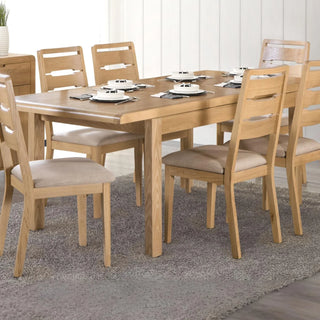Curve Oak Extending Dining Table