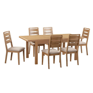 Curve Oak Extending Dining Table