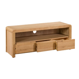 Curve Oak TV Unit