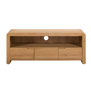 Curve Oak TV Unit