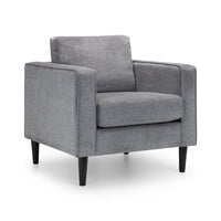Hayward Chair - Grey Chenille Fabric