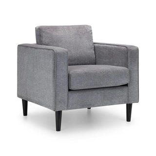 Hayward Chair - Grey Chenille Fabric