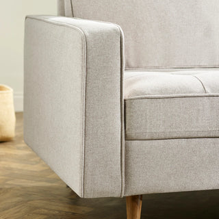 Henrietta 2-Seater Sofa in Beige Linen