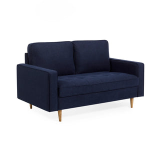 Henrietta 2-Seater Sofa in Deep Blue Linen
