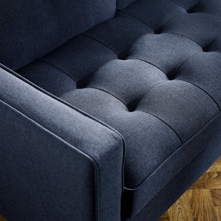 Henrietta 3-Seater Sofa in Deep Blue Linen