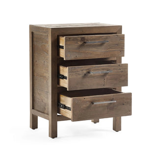 Solid Wood Heritage 3 Drawer Bedside Tables, Set of 2