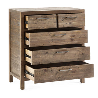 Heritage 3+2 Drawer Chest, Reclaimed Wood