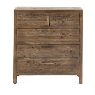 Heritage 3+2 Drawer Chest, Reclaimed Wood