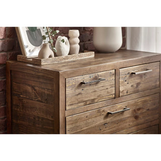 Heritage 3+2 Drawer Chest, Reclaimed Wood