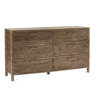 Heritage 6 Drawer Wide Chest, Reclaimed Wood
