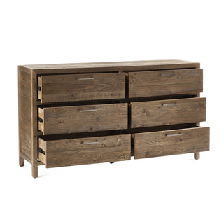 Heritage 6 Drawer Wide Chest, Reclaimed Wood