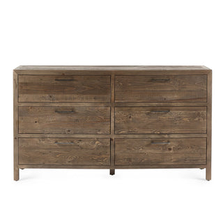 Heritage 6 Drawer Wide Chest, Reclaimed Wood
