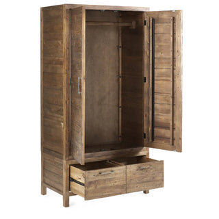 Heritage 2 Door Wardrobe, Reclaimed Wood