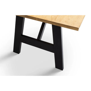 Hockley Dining Table – Black & Oak