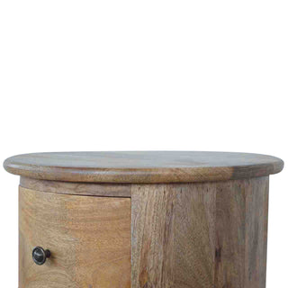 Oak Finish Drum Chest – 3 Drawer