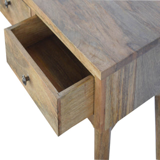 Nordic 3 Drawer Console Table in Oak Finish