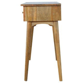 Nordic 3 Drawer Console Table in Oak Finish