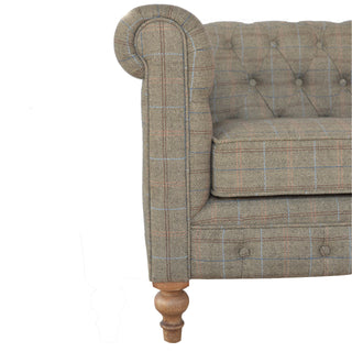 Chesterfield Sofa in Multi Tweed – 2 Seater