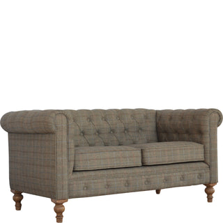 Chesterfield Sofa in Multi Tweed – 2 Seater