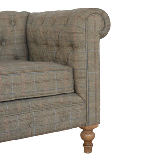 Chesterfield Sofa in Multi Tweed – 2 Seater