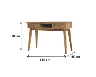 Nordic Wide Desk in Oak Finish