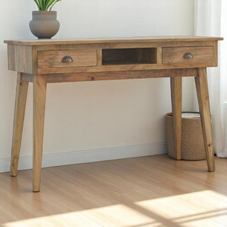 Nordic Wide Desk in Oak Finish