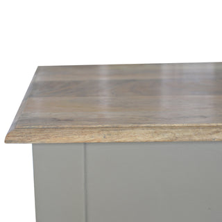 French Grey Carved Writing Desk