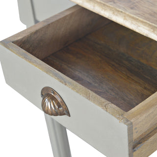 French Grey Carved Writing Desk