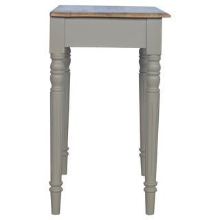 French Grey Carved Writing Desk