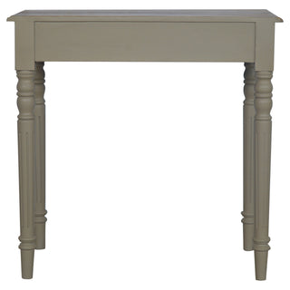 French Grey Carved Writing Desk