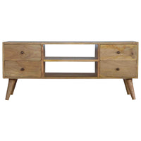 Nordic Entertainment Unit in Oak Finish