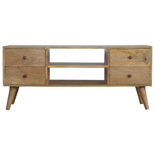 Nordic Entertainment Unit in Oak Finish