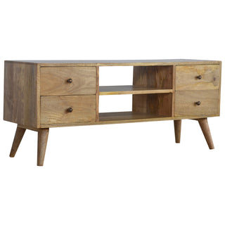 Nordic Entertainment Unit in Oak Finish