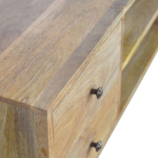 Nordic Entertainment Unit in Oak Finish