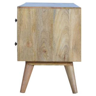 Nordic Entertainment Unit in Oak Finish
