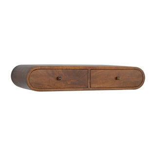 London Floated Console Table in Chestnut Finish