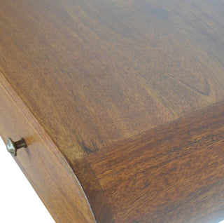 London Floated Console Table in Chestnut Finish
