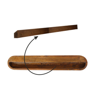 London Floated Console Table in Chestnut Finish