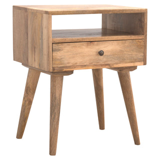 Nordic Bedside Table in Oak Finish
