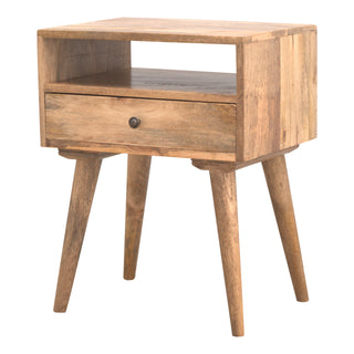 Nordic Bedside Table in Oak Finish