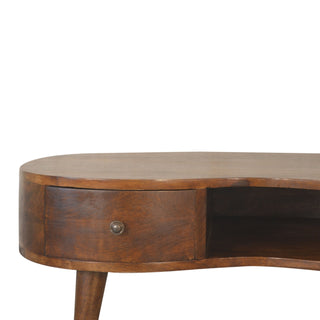 Wave Coffee Table in Chestnut Finish