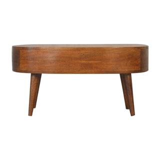 Wave Coffee Table in Chestnut Finish