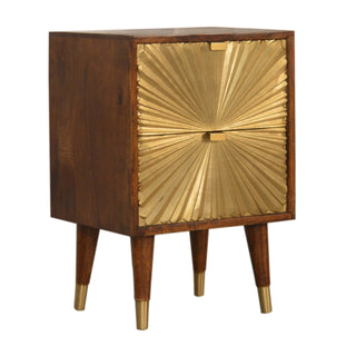 Nordic Gold-Plated Bedside Table